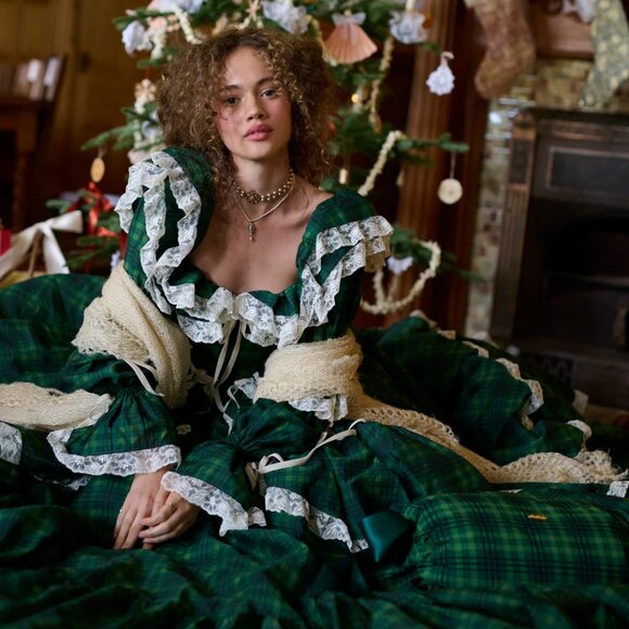 Selkie Beth Plaid Waltz Gown - S / NWOT - Picture 4 of 8